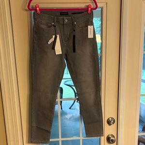 Banana Republic Premium Denim Gray High Waist Skinny Jeans